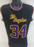 Shaquille O'Neal Signed Los Angeles Lakers Throwback Jersey (JSA QR) 2000 MVP