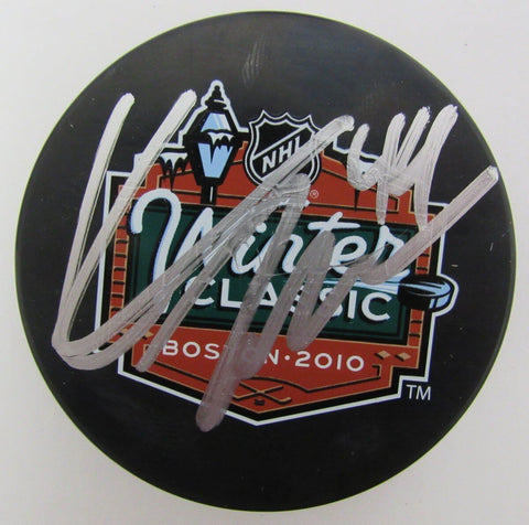 Kimmo Timonen Flyers Autographed/Signed 2010 Winter Classic Logo Puck JSA 139253