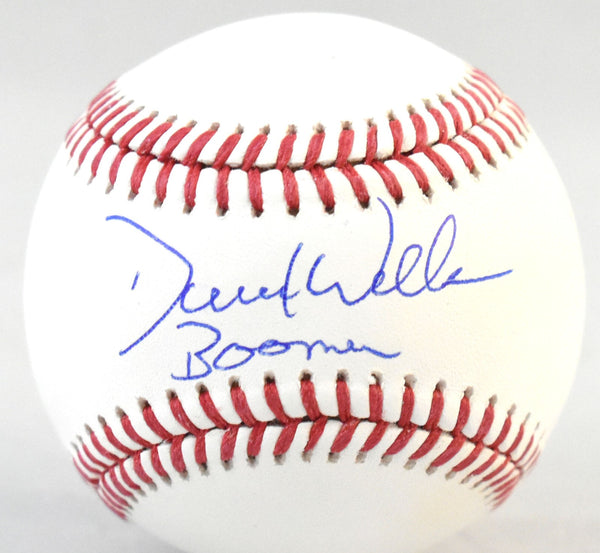 David Wells Autographed Rawlings OML Baseball w/Boomer- Beckett W Hologram *Blue
