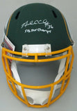 Packers NICK COLLINS Signed Full Size AMP Replica Helmet AUTO w/ XLV Champ JSA