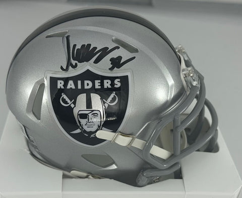Raiders Hall of Famer MARCUS ALLEN Signed Riddell Speed Mini Helmet AUTO - BAS