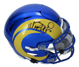 Matthew Stafford Autographed Rams Mid-Size Speedflex MIDI Helmet Beckett