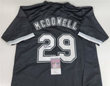 Jack McDowell Signed White Sox Black Jersey (JSA COA) 3xAll-Star (1991-1993)