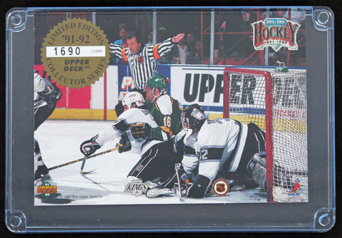 1991 Upper Deck Los Angeles Kings Silver Season Anniversary LE #1690/7000 Card