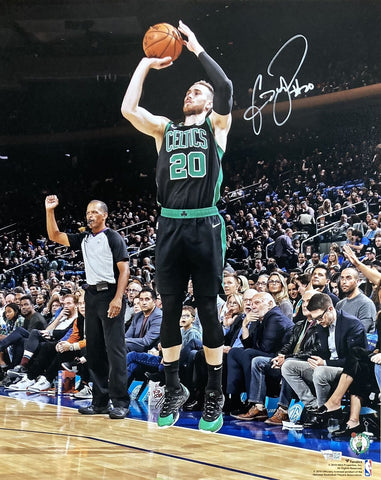 Gordon Hayward Signed 16x20 Boston Celtics Black Jersey Photo Fanatics