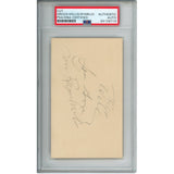 Lou Rymkus Lou Groza Bill Willis Autographed/Signed 3x5" Cut PSA Slabbed 54793