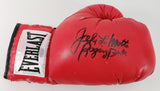 Jake LaMotta Signed Everlast Boxing Glove Inscribed "Raging Bull" (Steiner Holo)