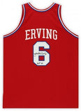 Framed Julius Erving Signed 76ers Mitchell & Ness Authentic Jersey w/HOF 93 Insc