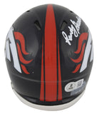 Broncos Randy Gradishar "HOF 24" Signed Speed Mini Helmet BAS Witnessed