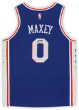 Tyrese Maxey Philadelphia 76ers Signed Blue Icon Nike Swingman Jersey
