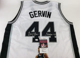 George Gervin Signed San Antonio Spur Photo Jersey "Iceman" (JSA COA) The Iceman