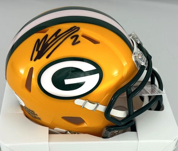 Packers SB XLV Champ MASON CROSBY Signed Riddell Speed Mini Helmet AUTO - JSA