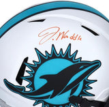 Jaylen Waddle Dolphins Signed Riddell Lunar Eclipse Alternate Authentic Helmet