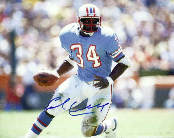 Houston Oilers Hall of Famer EARL CAMPBELL Signed 8x10 Photo #1 AUTO HOF