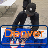 Eric Dickerson Autographed College Style Blue XL Jersey Beckett Witness 50757