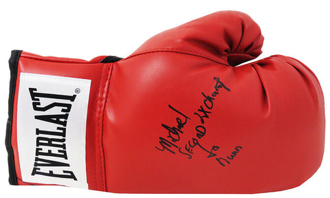 Michael Nunn Signed Everlast Red Boxing Glove w/2x Champ, Second To Nunn -SS COA