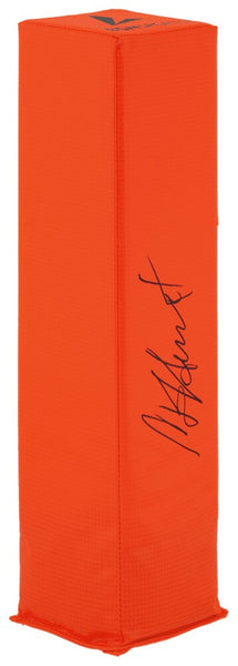 Garrison Hearst (49ers) Signed BSN Orange Football Endzone Pylon -(SCHWARTZ COA)