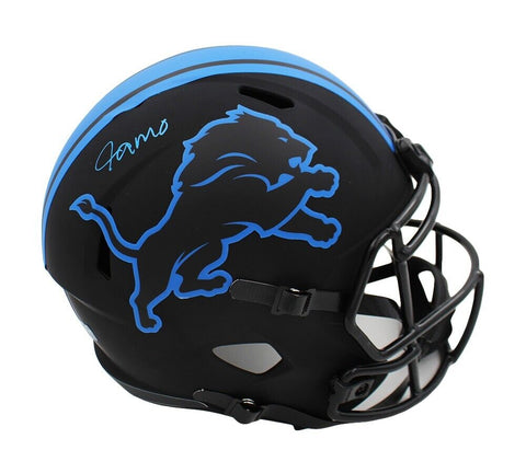 Jameson Williams Signed Detroit Lions Speed Full Size Eclipse NFL Helmet