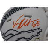 Von Miller Autographed/Signed Denver Broncos 24 Salute Mini Helmet Beckett 48702