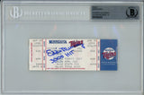Eddie Murray Signed Baltimore Orioles 1995 3000 Hits 10auto Ticket Beckett 57041