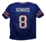 OJ Howard Signed Pro Style Blue XL Jersey Circle the Wagons Beckett 39318