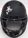 DRAKE LONDON AUTOGRAPHED FALCONS ECLIPSE BLACK SPEED MINI HELMET BECKETT 206128