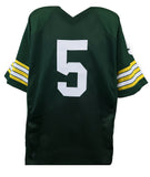 Paul Hornung (GB PACKERS) Signed Green Throwback Custom Football Jersey -JSA COA