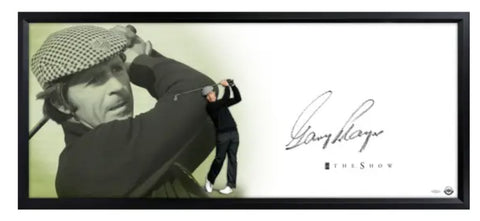 Gary Player Autographed 46" x 20" "The Show" Framed Lithograph UDA