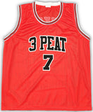 CHICAGO BULLS TONI KUKOC AUTOGRAPHED RED JERSEY "3X NBA CHAMP" JSA STOCK #215747