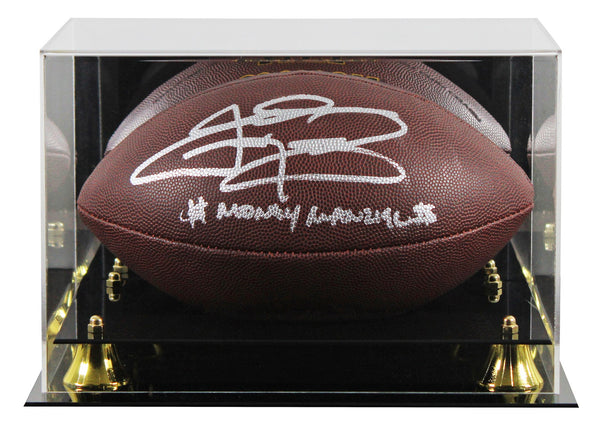 Texas A&M Johnny Manziel "$$ Manziel" Signed Super Grip Football W/ Case JSA Wit