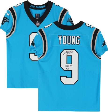 Bryce Young Carolina Panthers Signed Nike Elite Jersey with "2023 #1 Pick Insc