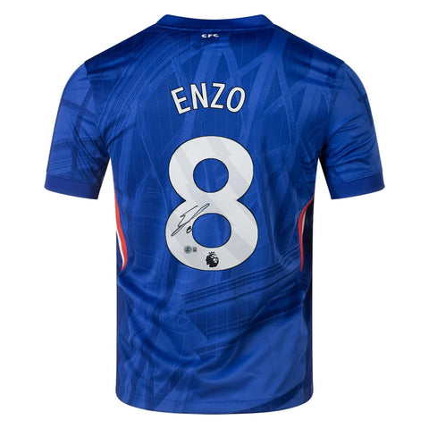 Enzo Fernandez Signed Chelsea F. C. Jersey (Beckett) 2022 World Cup Champion