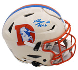 Bo Nix Signed Denver Broncos Speed Flex Authentic Retro NFL Helmet