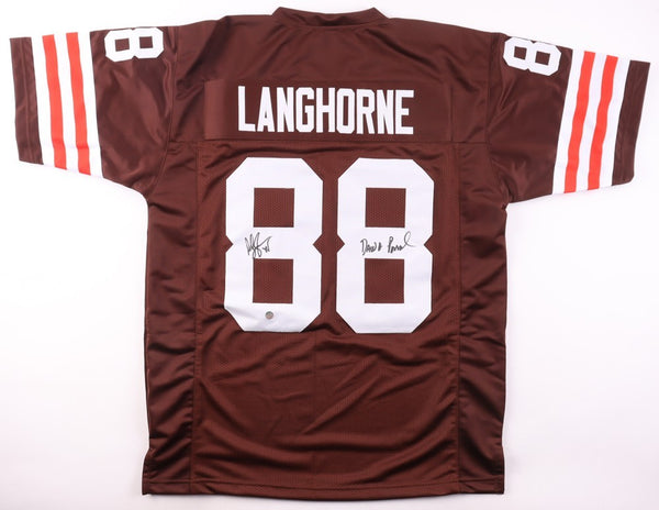 Reggie Langhorne Signed Cleveland Browns Jersey Inscribed "Dawg Pound" All World