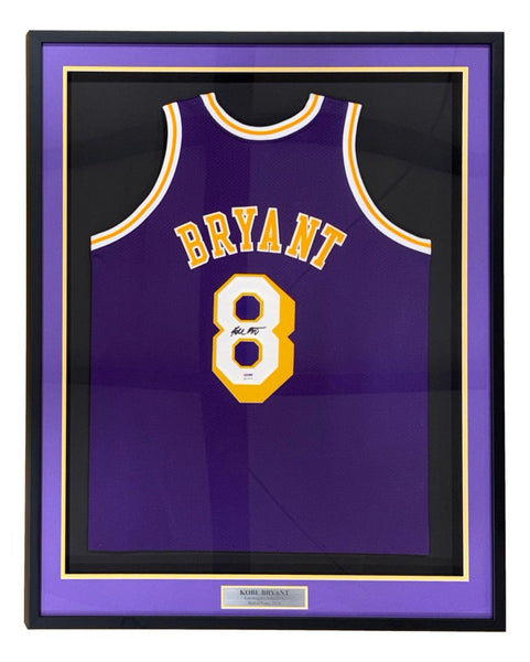 Kobe Bryant Signed Framed Los Angeles Lakers Mitchell & Ness Jersey PSA/DNA