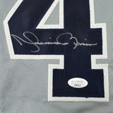 Autographed/Signed Mariano Rivera New York Grey Baseball Jersey JSA COA/LOA