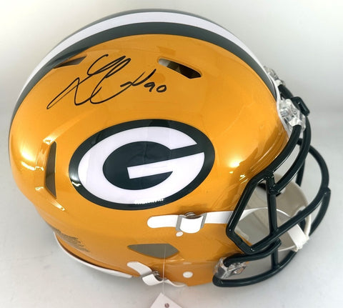 Packers LUKAS VAN NESS Signed Riddell Full Size Authentic Speed Helmet AUTO JSA
