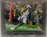 Courtland Sutton Autographed Denver Broncos 8x10 Photo -- with Plaque JSA COA