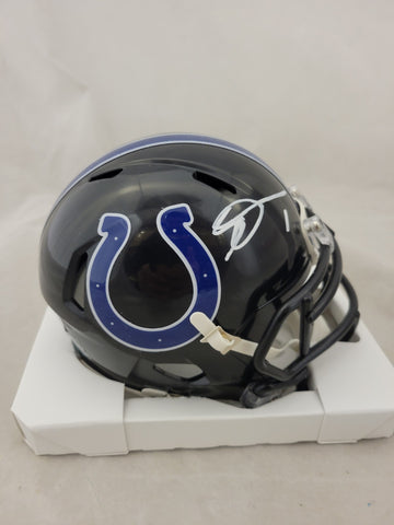SAUCE GARDNER SIGNED INDIANAPOLIS COLTS ALTERNATE SPEED MINI HELMET BECKETT