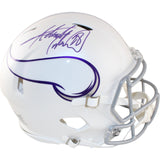Adrian Peterson Autographed Minnesota Vikings Pro 24 Alt Helmet Beckett 51793