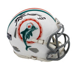 Ricky Williams Signed Dolphins Speed Throwback 1972 Mini Helmet with "420" Insc