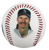 Mariners Randy Johnson Authentic Signed Fotoball Logo Baseball BAS #BU64189