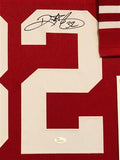 Ricky Watters Signed San Francisco 49ers Red Jersey Framed Display (JSA COA)