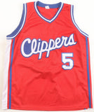 Danny Manning Signed Los Angeles Clippers Jersey (JSA COA) 1988 #1 Overall Pick