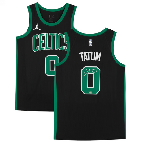 Jayson Tatum Autographed Celtics Black Statement Edition Nike Jersey Fanatics