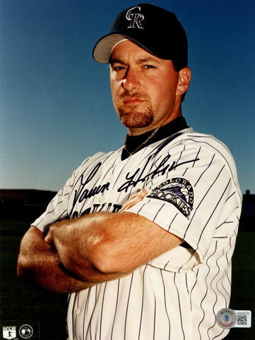 Darren Holmes Autographed Colorado Rockies 8x10 Photo Beckett 50556