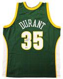 SUPERSONICS KEVIN DURANT AUTOGRAPHED GREEN M&N 2007-08 JERSEY XL BECKETT 212189