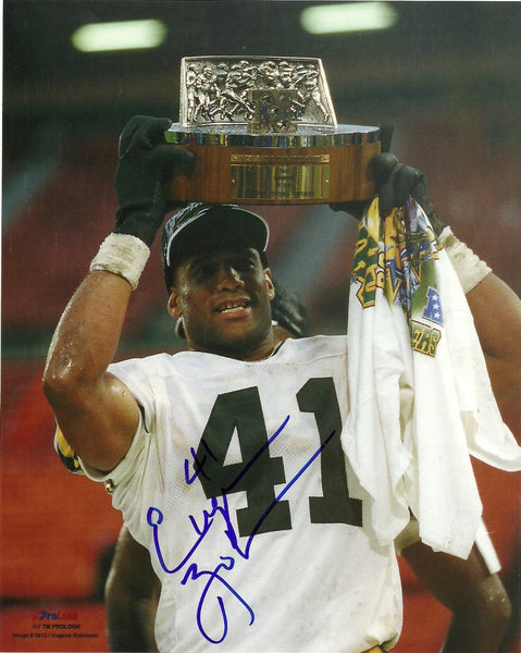 Packers EUGENE ROBINSON Signed 8x10 Photo #4 AUTO ~ Super Bowl XXXI Champ