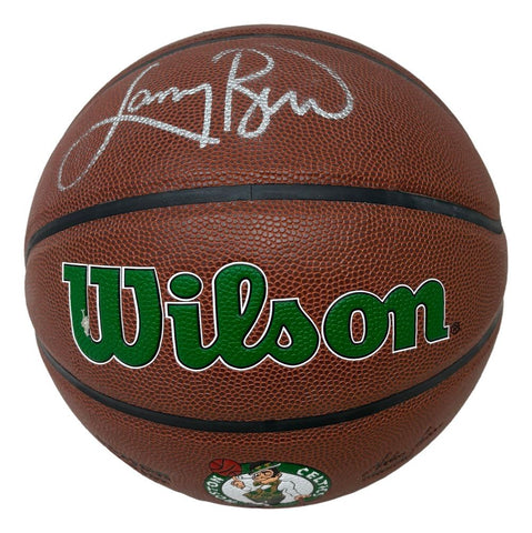 Larry Bird Signed Wilson NBA Boston Celtics Logo Basketball Bird+PSA/DNA
