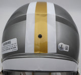 Alvin Kamara Autographed Flash Gold Full Size Helmet Saints Beckett QR #1W403145